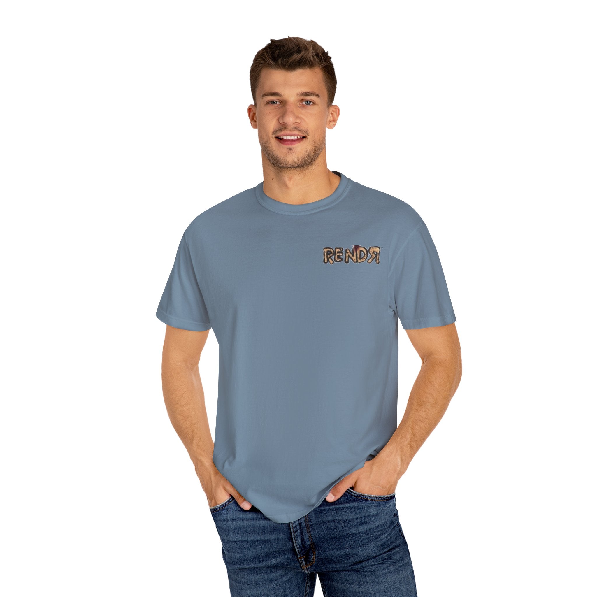 RENDR Ghost Emblem Tee – Unisex Garment-Dyed