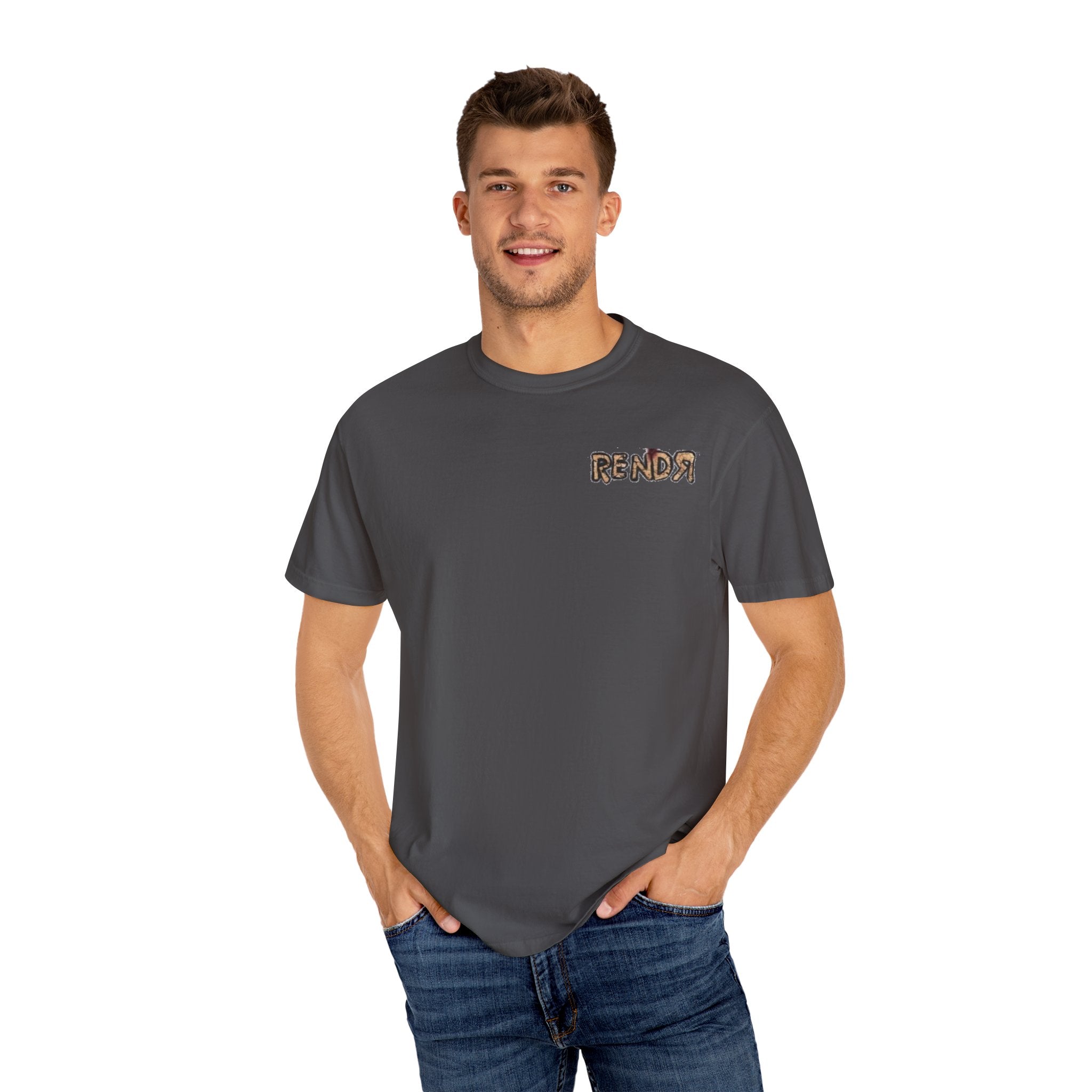 RENDR Ghost Emblem Tee – Unisex Garment-Dyed
